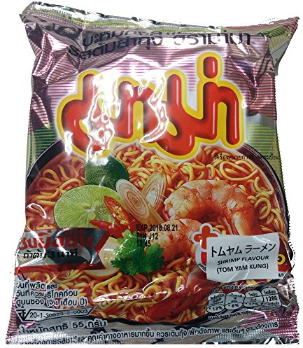 Mama Instant Nudeln Tom Yum Garnelen 60g, 30er Pack (30 x 60 g)