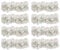 iDealhere 144pcs/Pack Mini Artificial Paper Rose Buds Flowers DIY Craft for Wedding (White)