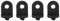 50 PCS Greenhouse Hook Fixing Clips Plastic Plant Flower Hanger Hanging Clip Set Greenhouse Gadgets Hanging Tool Greenhouse Twist Clips (Black)