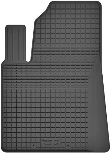 1 Stück Gummimatte Fußmatte Fahrer kompatibel mit Peugeot 207 (Bj. 2006-2014) ideal angepasst