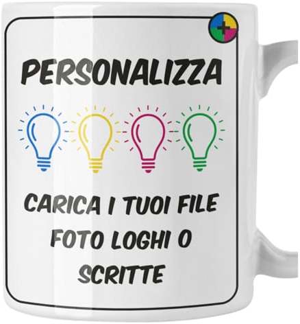 bubbleshirt Tazza Personalizzata con Foto Logo Scritta Frasi Mug in ceramica 11 Oz