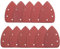STEBRUAM 88 Stück Klett-Schleifdreiecke Maus Detail Schleifpapier, 5 Loch 90x140 mm Maus Schleifblätter 40 60 80 100 120 180 240 320 400 600 800 Körnung für Black und Decker Palmschleifer