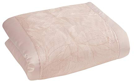 Sleepdown Couvre-lit de Luxe à Paillettes avec Motif Floral Rose pâle-Super Doux, Chaud et confortable-150 x 200 cm, Polyester et Coton, Bedspread 150cm x 200cm