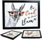 The Magic Toy Shop Wooden Lap Trays with Bean Bag Cushion - - Llama Design - Large Padded Tray for Kids and Adults - Suitable for Food, Work, Art, Studies, TV, Sofa, Bed - Great Gift for Animal Lovers