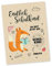 Papierdrachen Postkarte mit Button | Endlich Schulkind zum Verschicken und Verschenken | Design Fuchs | 35mm Button bedruckt mit Schulkind