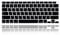MMDW Ultradünne Silikon-Tastaturabdeckung für MacBook Air 13,3 Zoll 2020 M1 Prozessor (Modell A2337), Touch-ID-Zubehör, Schutz, US-Version, Schwarz