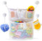 Rangement Jouet Bain - Filet Jouet Bain Bebe - Organiseur de Jouets de Bain avec 4 Crochets Adhésifs - Rangement Jouet Baignoire - Filet Jouet Bain de bébé - Rangement de Jouets de Bain pour bébé
