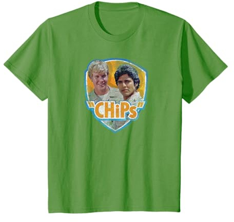 Warner Bros. Maglietta CHiPs TV Series Characters, Unisex - Adulti, T-shirt, Blue, S