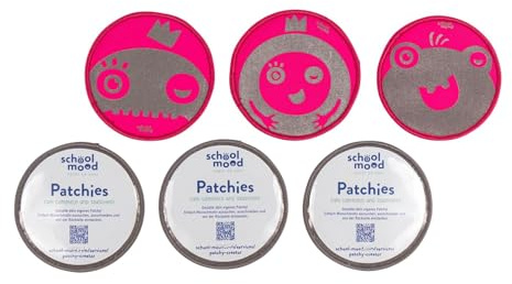 School-Mood 6er Patchy-Set Pink Monsters