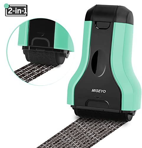 Miseyo 2 in 1 Identity Theft Protection Roller Stamps, Wide & Narrow Confidential Stamp Roller for Privacy Security Protection - Mint Green