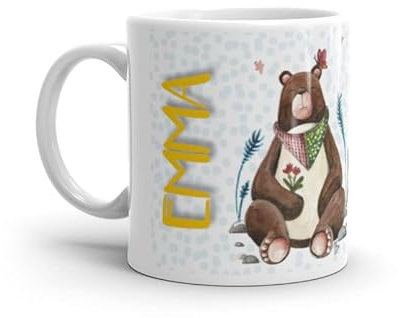 Paolo Chiari Tazza con Nome Emma, 300 ml, in Ceramica