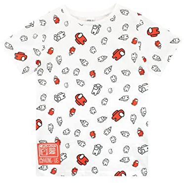 Among Us Tshirt | T-Shirts Für Jungen | Kinder Gaming T Shirt 158 Weiß