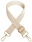 SYSUII 75-130cm Verstellbarer Schultergurt für Taschen Breit 3,8cm Taschengurt Schulterriemen Einfarbig Taschenriemen für Damen Taschen DIY Zubehör für Schultertasche Tragetaschen Handtaschen Beige