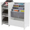 Liberty House Toys Kids White Display Unit With Fabric Storage Boxes