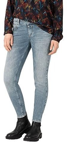 Timezone Damen Jeans SLIM ENAYTZ - Slim Fit - Blau - Mineral Grey Wash W25-W33, Größe:25W / 32L, Farbvariante:Mineral Grey Wash 8678