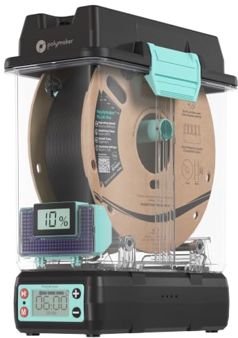 Polymaker PolyDryer tipo A – Soluzione di asciugatura e conservazione dei filamenti 3D – compatibile con filamento da 1,75 mm e 2,85 mm – protegge da polvere, umidità e inquinamento