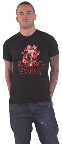 The Rolling Stones T Shirt Hackney Diamonds Cracked Glass Tongue offiziell XL