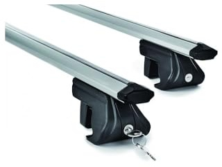 Universal-Dachträger, 135 cm, für Autos mit offenen, integrierten Dachrelingen, mit Diebstahlsicherung