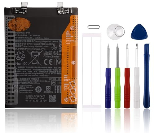 SwarKing Ersatz Akku Kompatibel mit XIAOMI Poco X5 PRO 5G BP4K with Toolkit