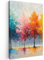 MuchoWow© Quadri Moderni Camera Da Letto 60x90 cm Foto Quadro Con Cornice Decorazioni Parete Soggiorno Stampa Su Tela Moderna Casa Salotto PosterAlberi - Acquerello - Pastello - Arte - Fiori