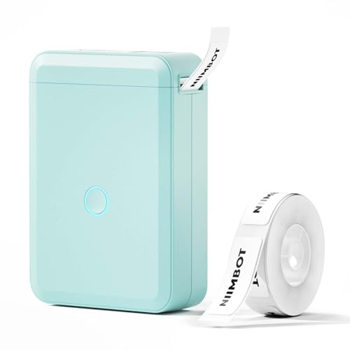 NIIMBOT Etikettendrucker, Mini Bluetooth D110 Selbstklebendes Etikettiergerät Tragbarer Beschriftungsgerät Selbstklebend Labeldrucker Label Printer mit iOS Android,Für Zuhause, Büro