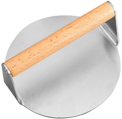 Alipis Burgerpresse 16 cm Edelstahl-Smash-Burgerpresse Hamburger-Pressform Burger-Smasher Für Rindfleisch Gemüse Steak Patty-Maker Grillzubehör
