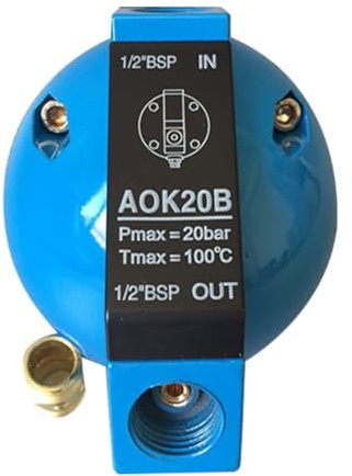 NONDK AOK20B Entwässerungsventil, Schwimmer Automatik Zubehör Dn15 20bar für Luftkompressor