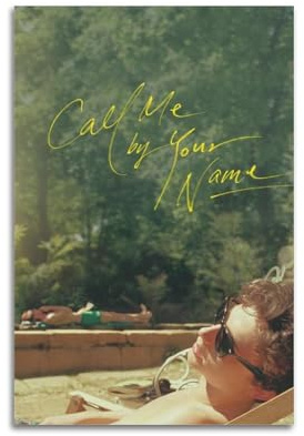 Filmposter Call Me by Your Name, TV-Serie, Kunstposter, Druckposter für Hausbau, ästhetische Dekoration, Leinwand, Wandkunst, Schlafzimmerdekoration, 30 x 45 cm, ungerahmt, 36 cm