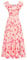 GRACE KARIN Robe Longue Femme Épaules Nues Volantée Imprimé Floral Bleu Clair Taille Smockée Chic Été CL0213-05/Rose Jaune M