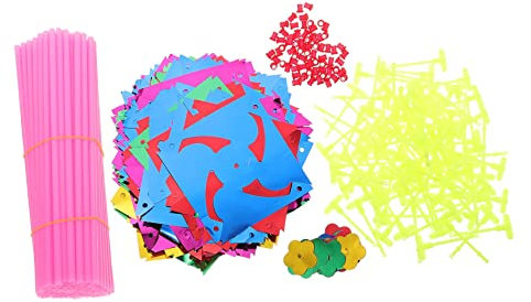 FELTECHELECTR 100stücke DIY Farbige Windräder Für Junge Mädchen Kreatives Bastelset Für Garten Party Und Deko Bunte Windmühlen Für Sommeraktivitäten Und Schulprojekte