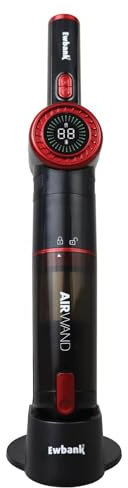 Ewbank EWVC0602 AIRWAND Cordless Handheld Wand Vacuum Cleaner, 135W, 0.2L Dust Container, Up to 26 Minutes Run Time, 4-5 Hour Charging Time, Upholstery Brush & Crevice Tool