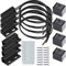 Gebildet 5V/12V/24V/230V NC NO Kit Interruttore Magnetico Reed Allarme Porta Finestra Sicurezza/Interruttore Magnetico Porta/Interruttore Contatto Magnetico/Interruttore Reed per GPS