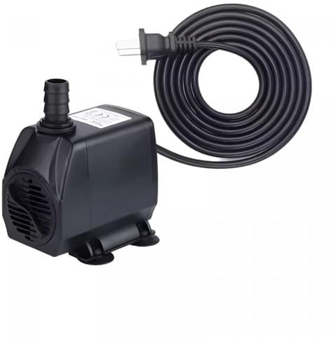 Desineo Pompe à eau submersible réglable 2500L/H 45 W pour hydroponie, fontaine, aquarium et bassin avec 1,9 m câble à onde pure