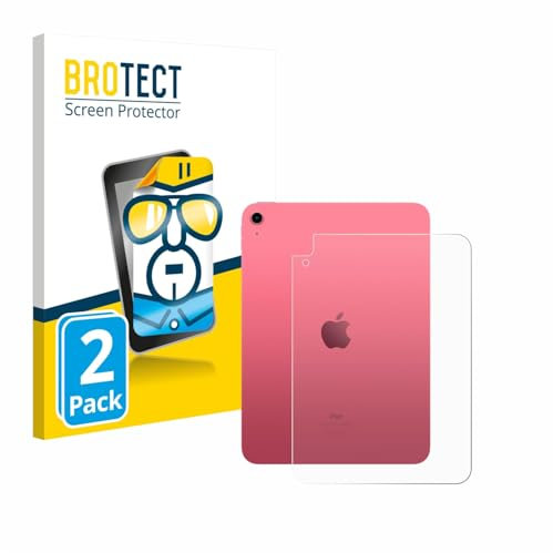 BROTECT (2 Stück Schutzfolie für Apple iPad A16 11 2025 (Rückseite, 11. Gen.) Displayschutz Folie Made in Germany, Ultra-Klar