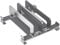 Ohulelks Laptop Stand Holder Adjustable Vertical Desktop Notebook Dock Space-Saving Computer Stand Silver