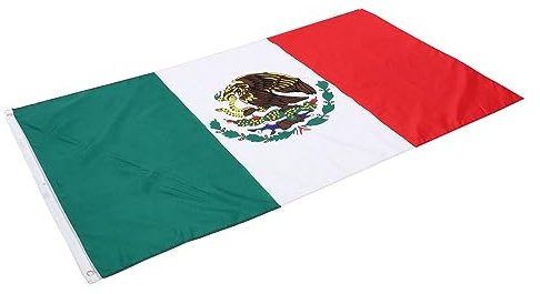 Abaodam 2 Banderas Nacionales Decorativas Para Exteriores Banderas Mexicanas Decoración Bandera Nacional De México Pequeña Bandera Mexicana Bandera De México Pequeña Tela De