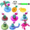 Inflatable Drink Holder - Floating Cup Holder for Pool 10X - Inflatable Beverage Tray Decorations for Hot Tub Outdoor Spa Lake Swimming Poolside