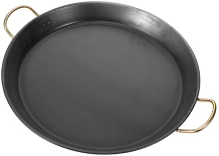 OUNONA Padella ispessita friggere padella per uova antiaderente frittura pentola fritto Panna antiaderente a doppia faccia casseruola in ghisa PAN multifunzionale ferro da stiro Nero