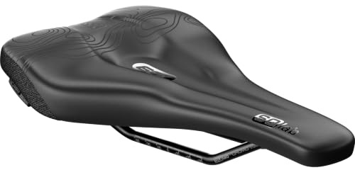 SQlab MTB Sattel 6OX ERGOWAVE Active 2.2, Fahrradsattel in schwarz, kurzer MTB Sattel, 13-16 cm