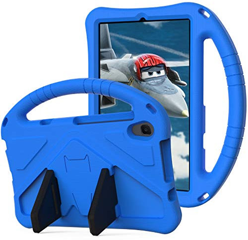 Kids Case for Lenovo Tab M8 HD / M8 2nd Gen / M8 FHD / M8 3rd Gen Tablet TB-8505F/TB-8506F/ TB-8705F, Shockproof Handle Stand Anti-Slip Grip Cover w/shoulder strap (Blue)
