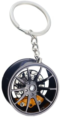 Generisch Auto-Schlüsselanhänger – Turbolader Schlüsselanhänger | Metall Auto Motorrad Schlüsselring mit Mini-Turbolader Design | Geschenk für Autofans, Tuning-Liebhaber und Motorsportfreunde