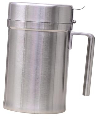 CONGARTENO Dispenser Olio in Acciaio Ermetico Oliera Antigoccia per Cucina e Condimenti Liquidi come Olio e Salsa Contenitore Dosatore Resistente e