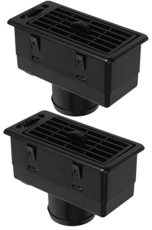 Cabilock 2 Pièces Grilles d'Aération pour Tableau de Bord Voiture et Camping-Car, 2 Pièces, Sortie d'Air de Climatisation, Ventilation, Dégivrage Rapide, Remplacement Accessoires