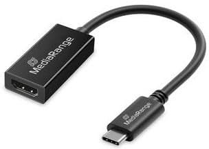 MediaRange USB Type-C to Hdmi Audio and Video Converter, 20Cm, Black, MRCS234
