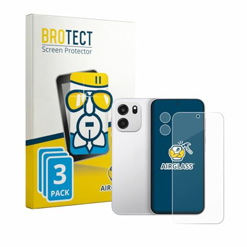BROTECT 3 Stück Schutzglas für OnePlus Turbo 6V (Display+Kamera) Schutzfolie Panzer Folie Glas[Extrem Kratzfest, Anti-Fingerprint, Ultra-]