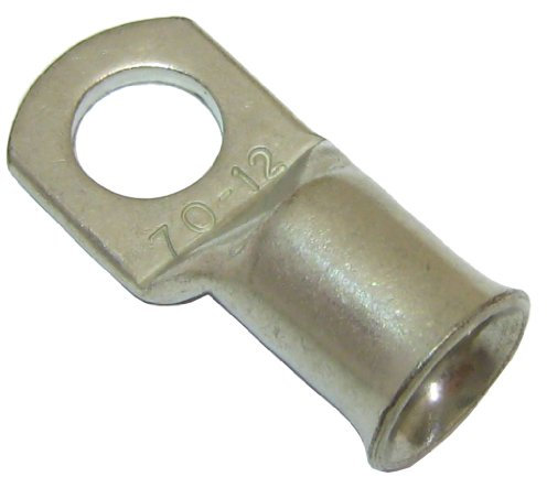 All Trade Direct 2 Copper Tube 70Mm X 12Mm Lug Battery Starter Cable Welding Crimp Terminal Ring