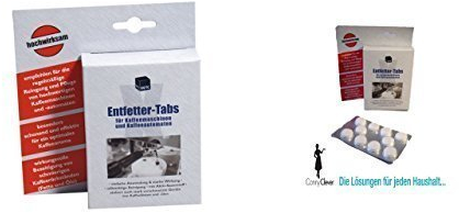 Entfetter-/Reinigungstabletten für Kaffeevollautomaten, 10 Stück