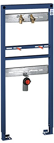 GROHE Rapid SL - Element für Waschtisch, für Wandbatterie (1,30 m Bauhöhe, mit Schnellverstellung und Höhensicherung, inkl.Befestigungsmaterial, für Vorwand- oder Ständerwandmontage), 38546000