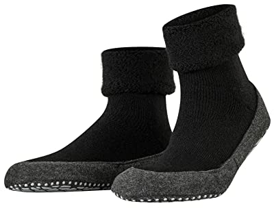 FALKE Herren Stoppersocken Cosyshoe M Hp Wolle rutschhemmende Noppen 1 Paar, Schwarz Black 3000, 41/42 EU