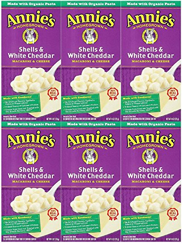 Annie's Homegrown Macaroni & Cheese, Shells & White Cheddar, 6 oz (170 g)